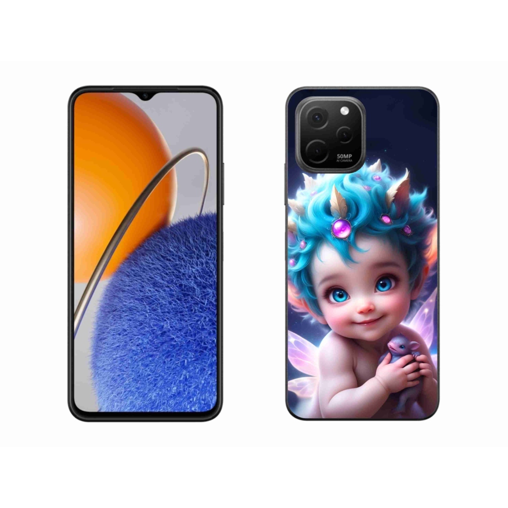 Gél borító mmCase a Huawei Nova Y61 készülékhez - baba pillangószárnyakkal