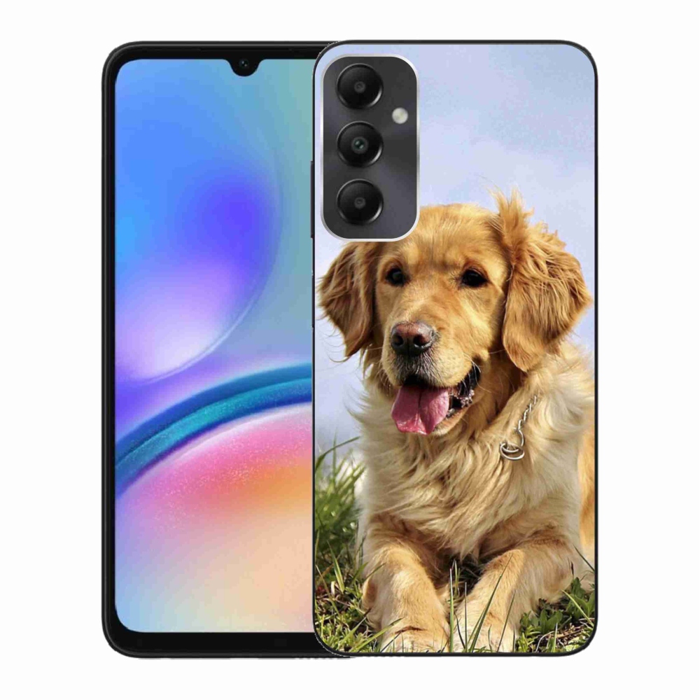 Gél tok mmCase Samsung Galaxy A05s készülékhez - arany retriever