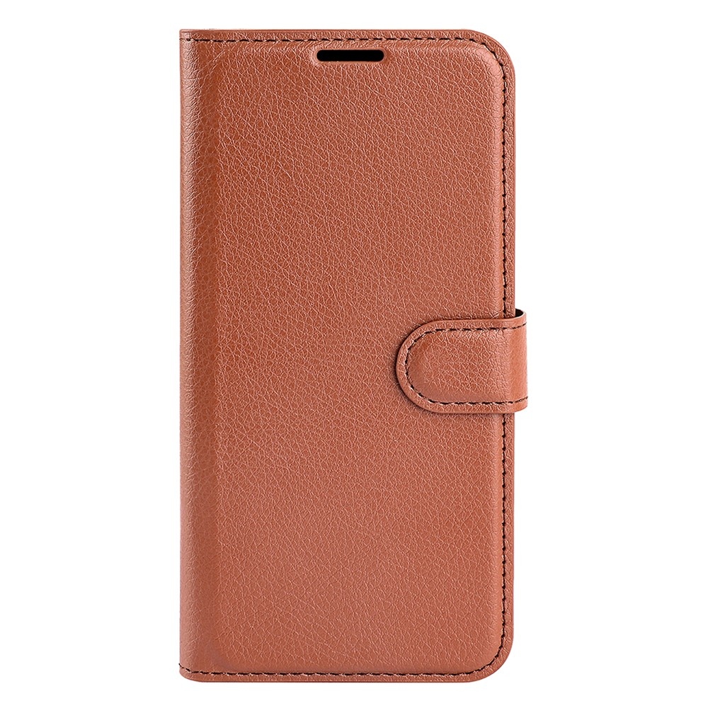 Litchi könyv tok a Xiaomi 15-öshöz - barna