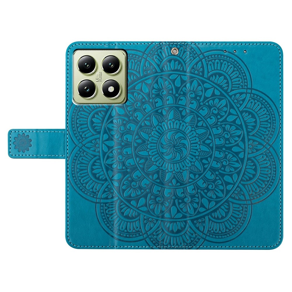 Mandala könyv tok a Xiaomi 15T Pro-hoz - kék
