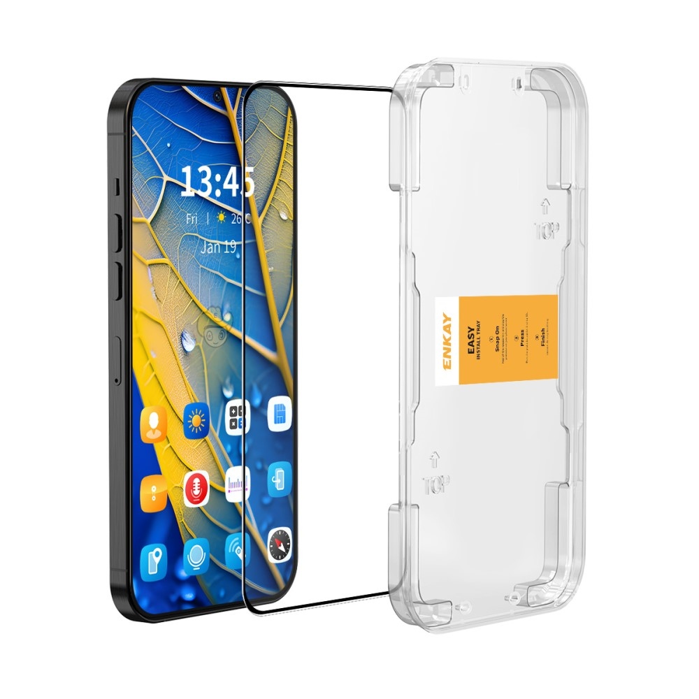 ENK teljes képernyő edzett üveg Xiaomi Redmi Note 14 5G alkalmazással keretbe foglalt teljes képernyőre