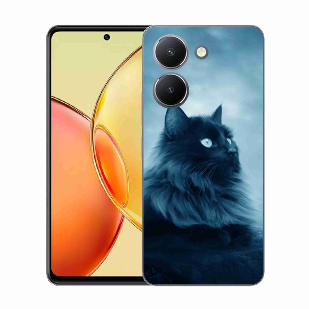 Zselés borítás mmCase a Vivo Y36-hoz - fekete cat 1