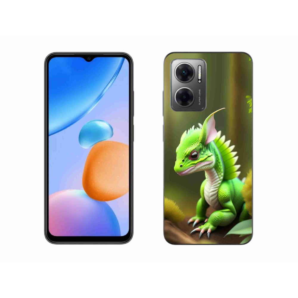 Gél borítás mmCase a Xiaomi Redmi 10 5G-hez - zöld sárkány
