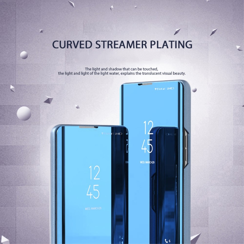 Átlátszó zárófedél matt előlappal Samsung Galaxy A05s készülékre - kék