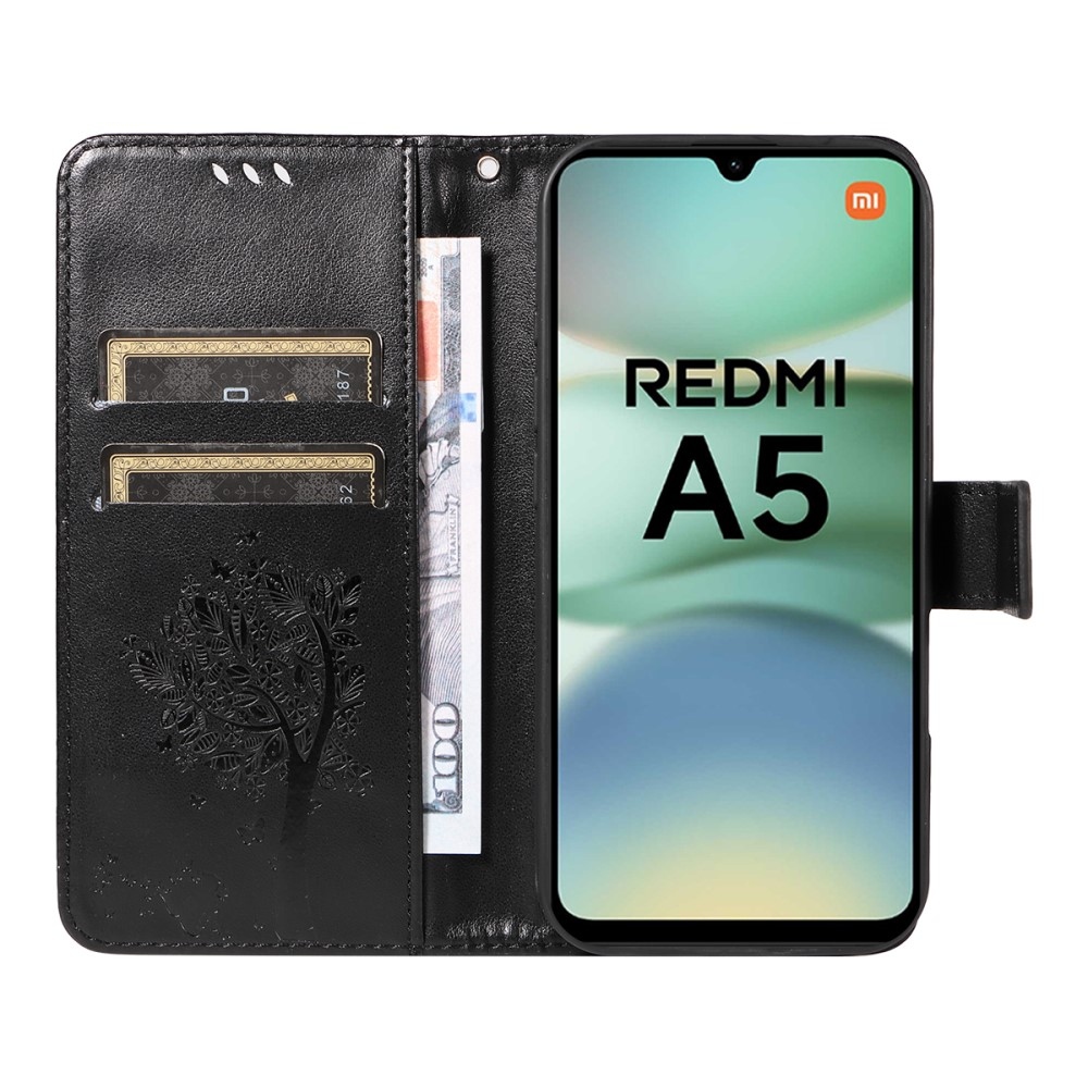 Fák könyve tok Xiaomi Redmi A5 (173.45x79.35x8.45mm) - fekete