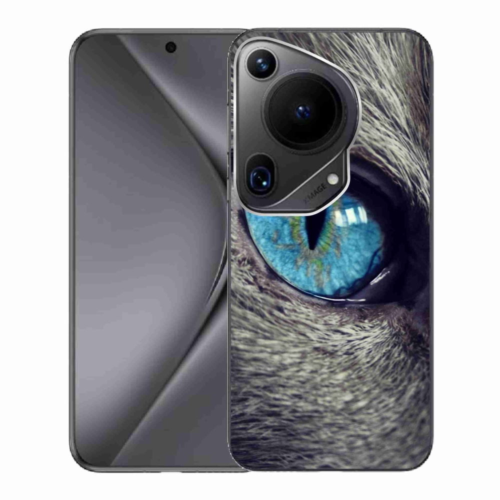 Gél borítás mmCase a Huawei Pura 70 Ultra készülékhez - kék macskaszem
