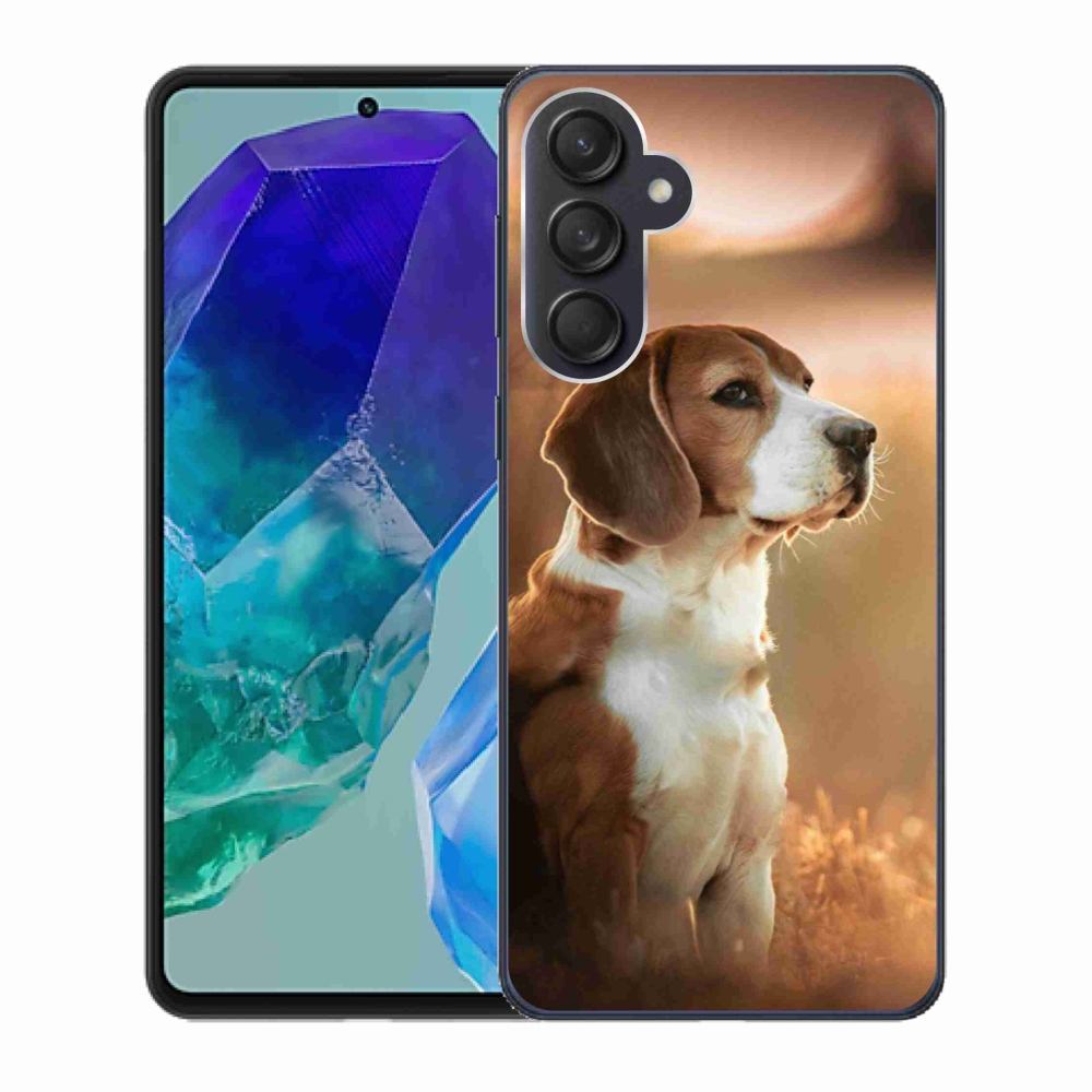 Gél védőburkolat mmCase Samsung Galaxy M55 5G - bézs színben