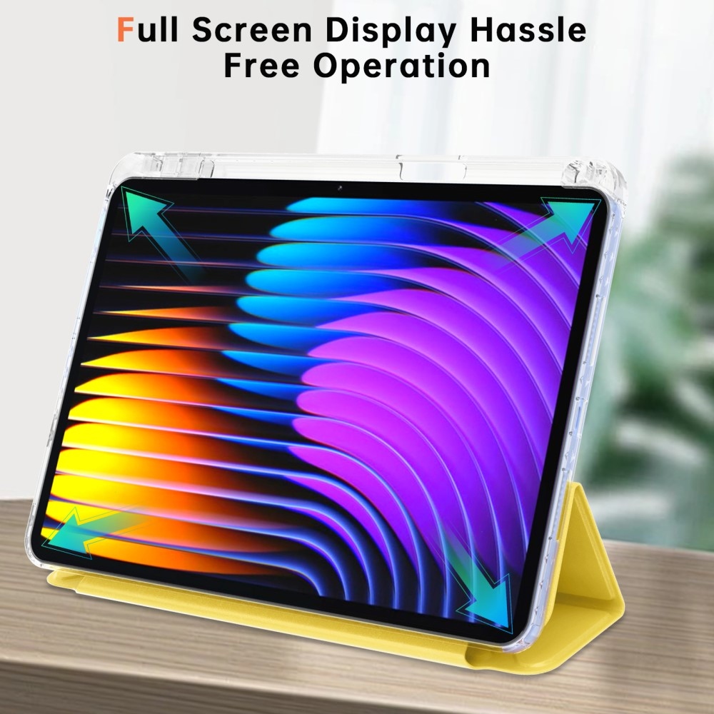 Origami intelligens pozicionáló tok Xiaomi Pad 7/7 Pro táblagéphez - sárga
