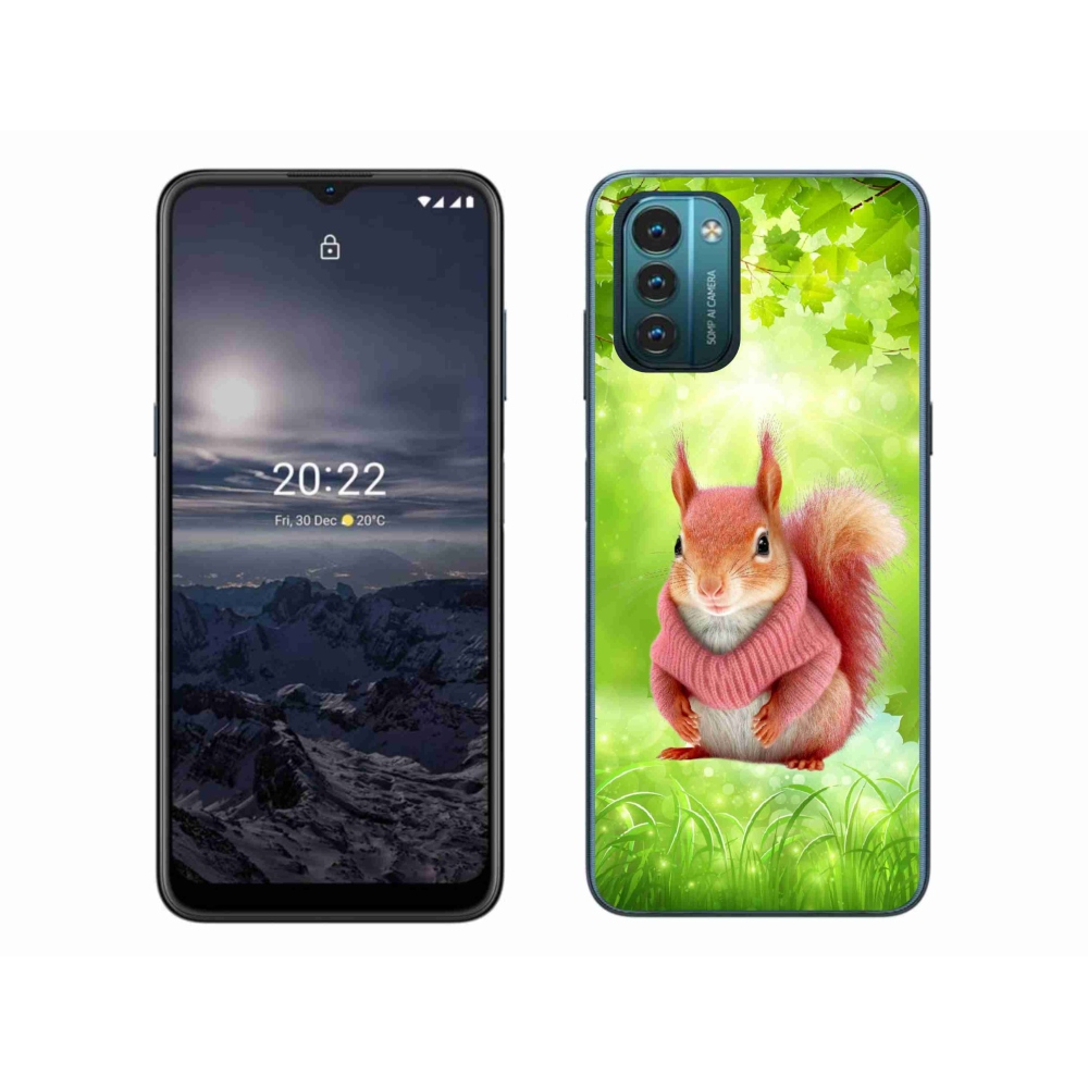 Zselés borítás mmCase a Nokia G11/G21 készülékhez - mókus pulóverben