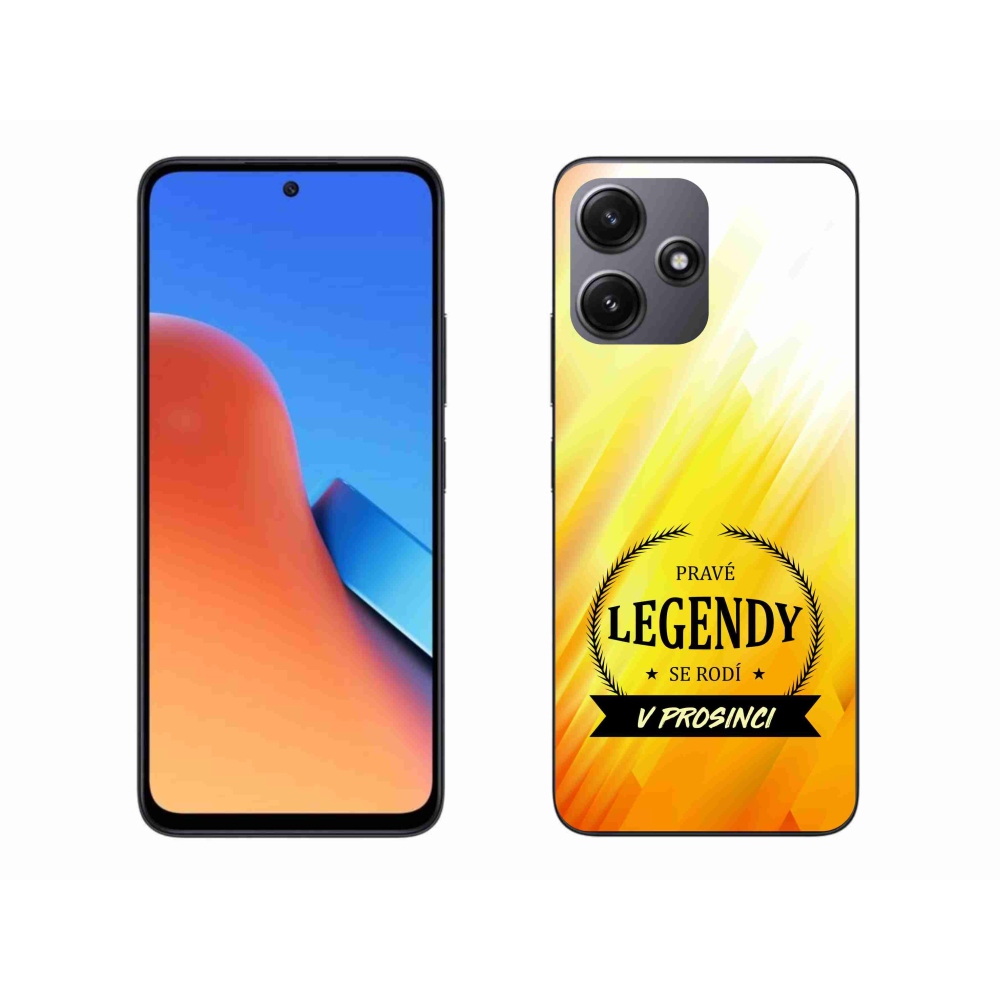 Gél borítás mmCase a Xiaomi Redmi 12 5G-n - Legendák decemberben sárga háttérrel