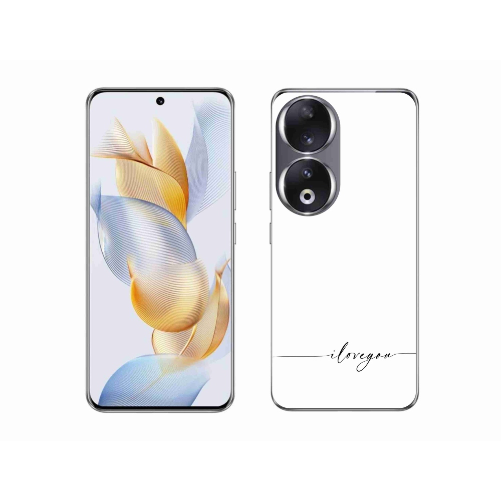 Gél borító mmCase a Honor 90-hez - Szeretlek fehér háttérrel