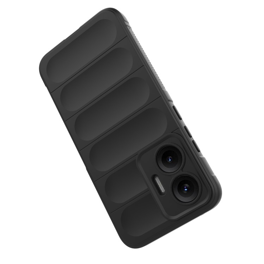 Rugg tartós zselés tok Xiaomi Poco F7 5G - fekete
