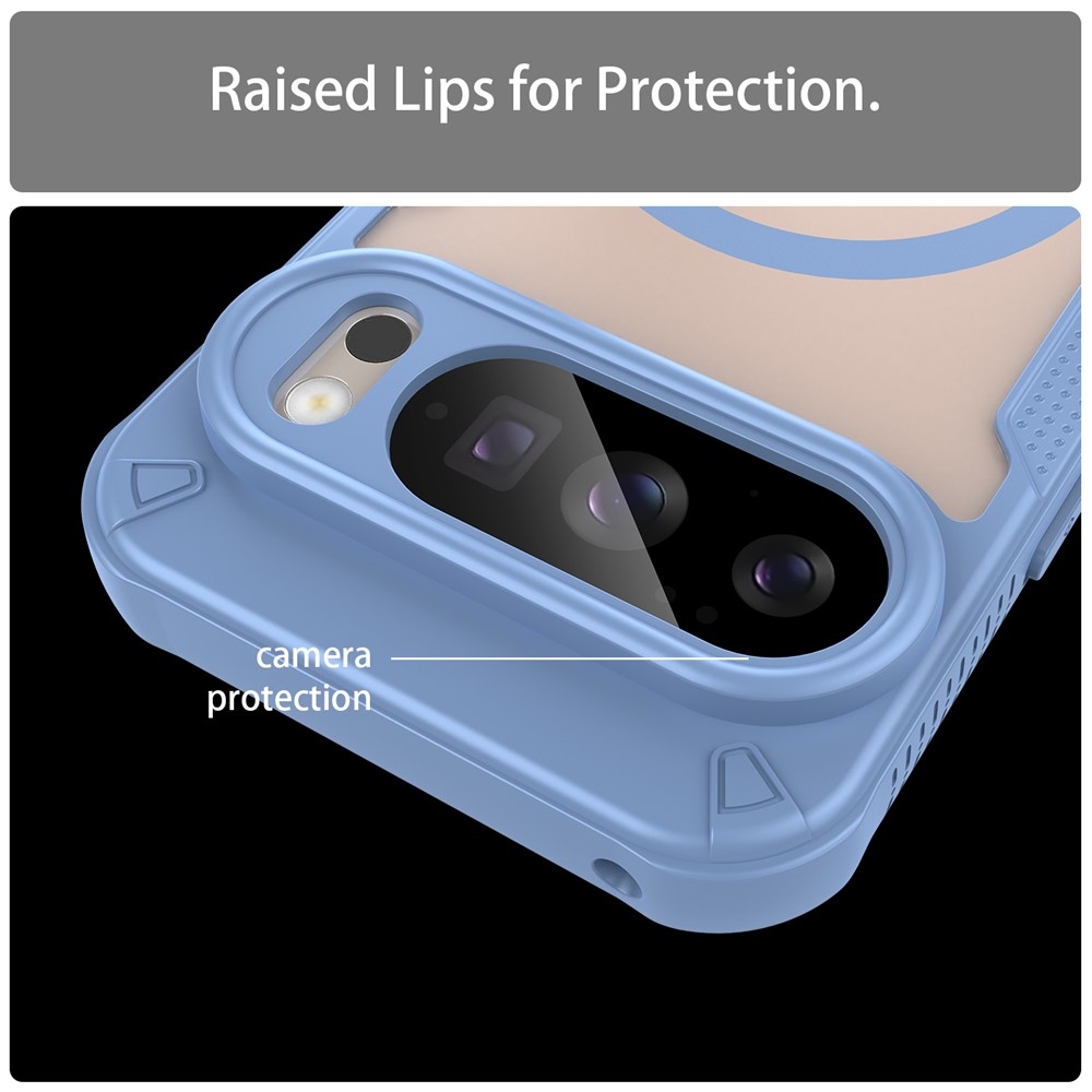 Froste tartós védőburkolat MagSafe-val a Google Pixel 10 Pro-hoz - kék