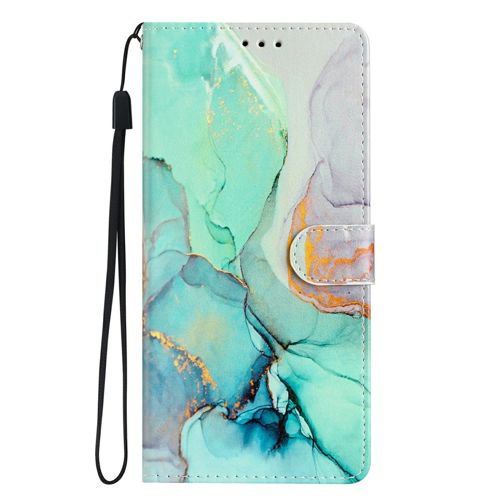 Egyedi könyvtáska Xiaomi 15T Pro - zöld márvány