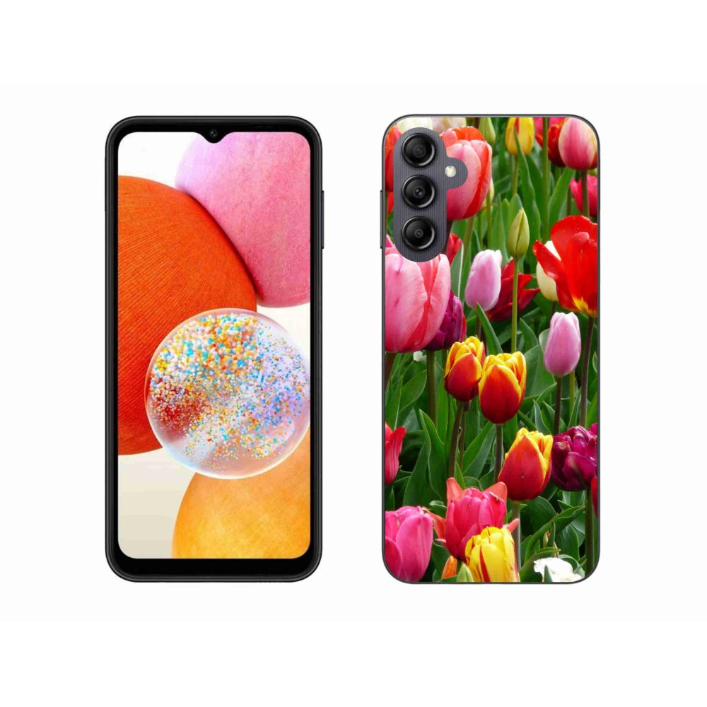 Zselés borítás mmCase Samsung Galaxy A14 4G/5G - tulipánok