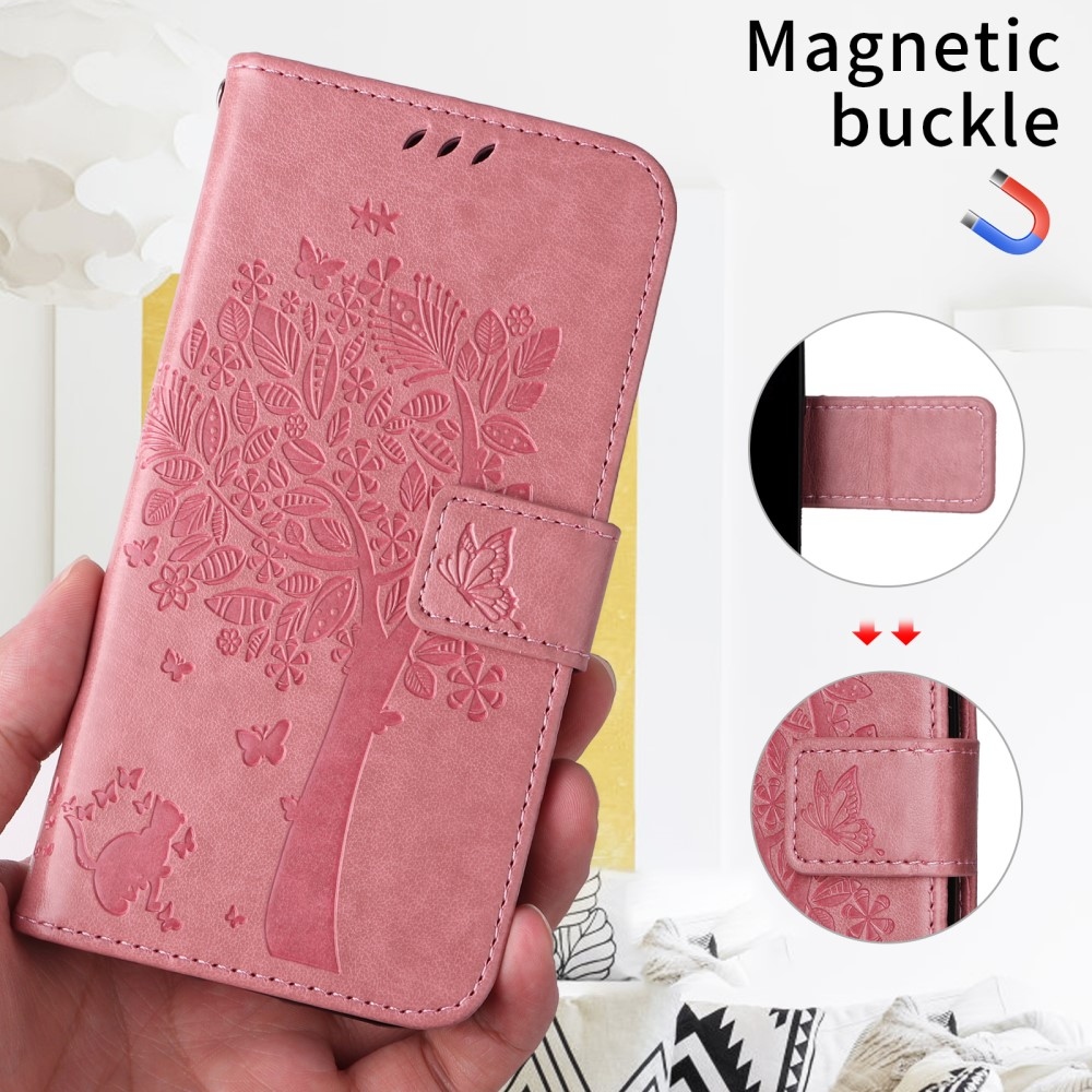 Fák könyve tok Xiaomi Redmi A5 (173.45x79.35x8.45mm) - rózsaszínű