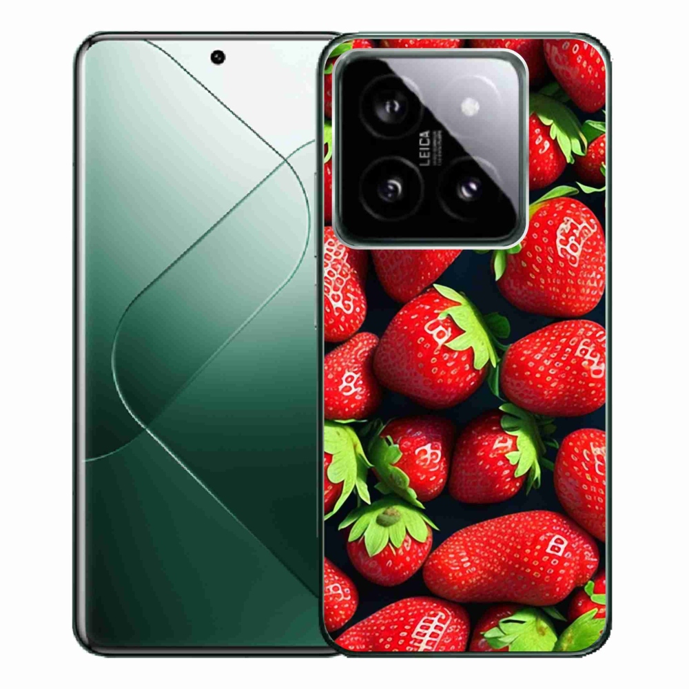 Gél borítás mmCase a Xiaomi 14 Pro számára - eper