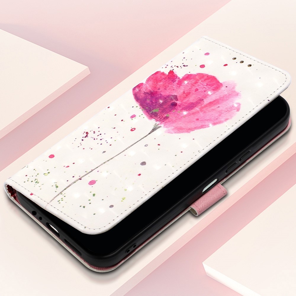 Patte könyv tok Samsung Galaxy A24 készülékhez - rózsaszín virág