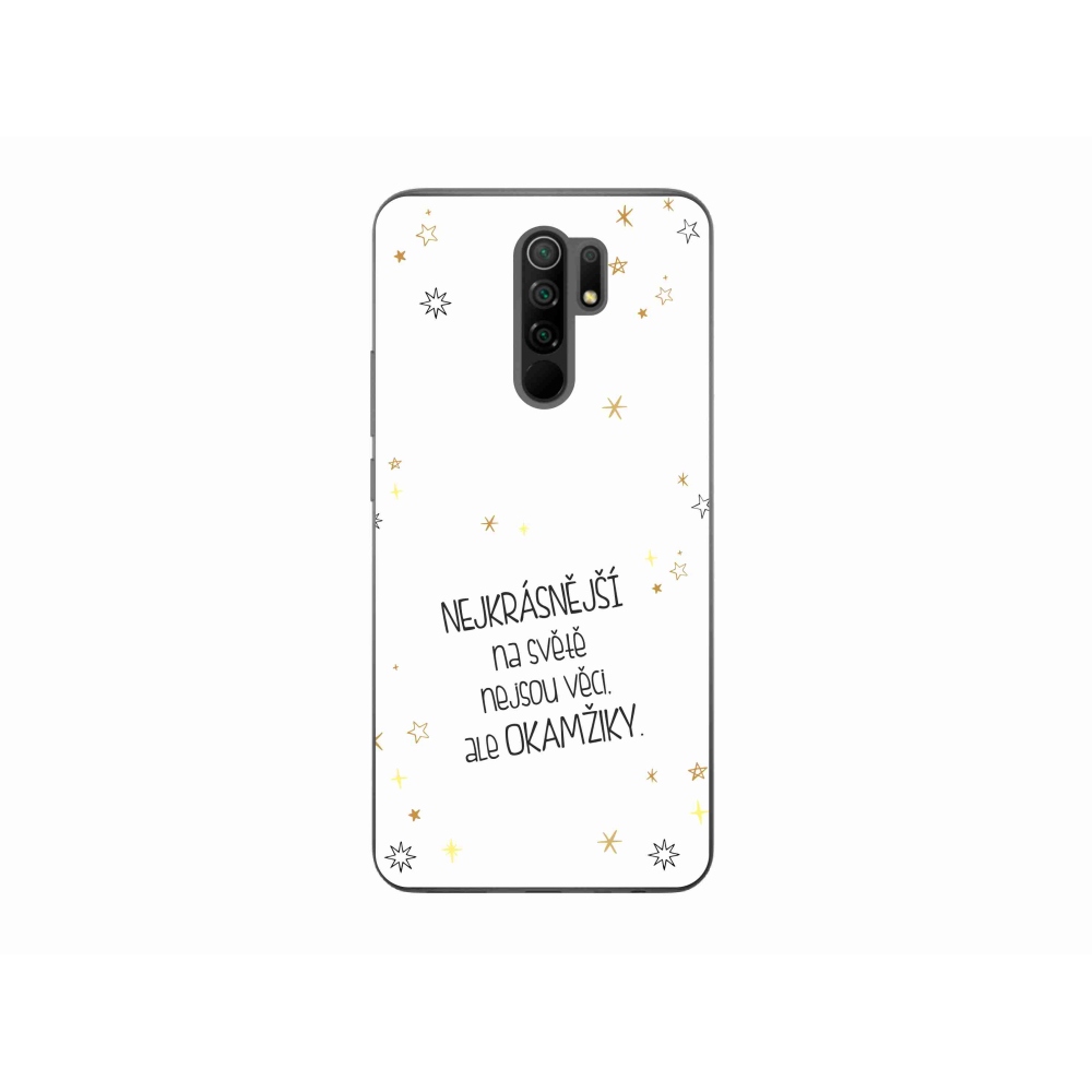 Gél borító mmCase a Xiaomi Redmi 9 - idézem 4 fehér háttérrel