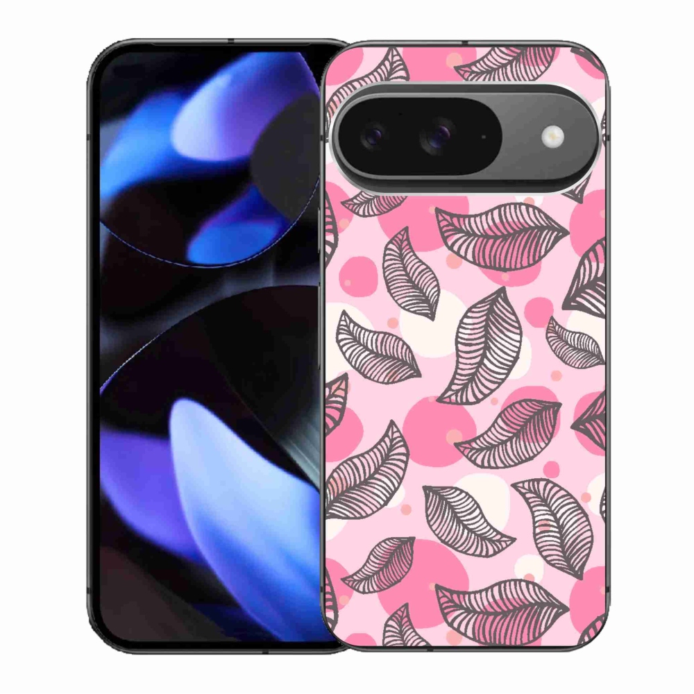 Gél borítás mmCase a Google Pixel 9/9 Pro számára - rajzfilmes hulló levelek