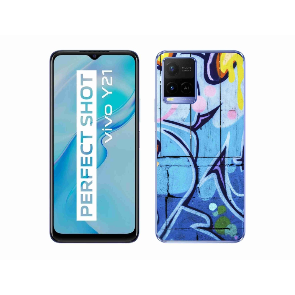 Gél borítás mmCase a Vivo Y21/Y21s/Y33s készülékhez - graffiti
