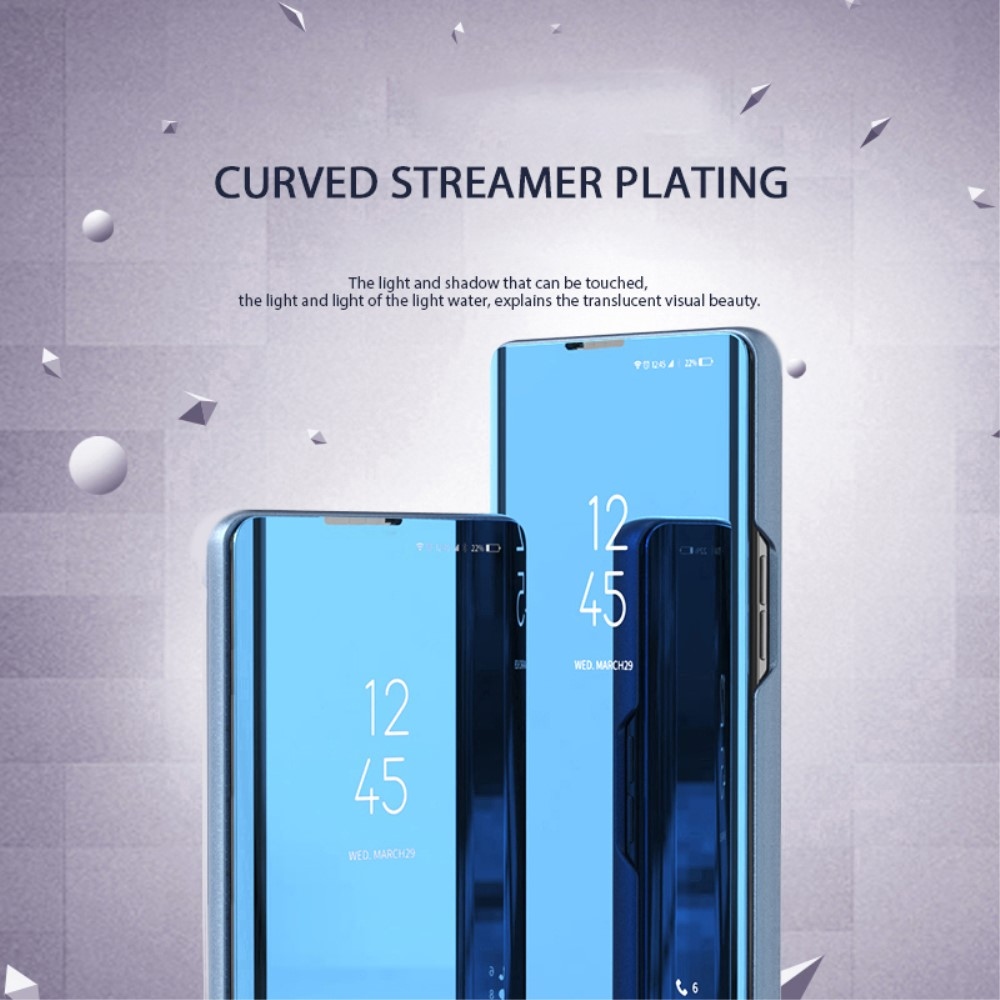 Átlátszó zárófedél matt előlappal a Samsung Galaxy M55 5G készülékre - kék