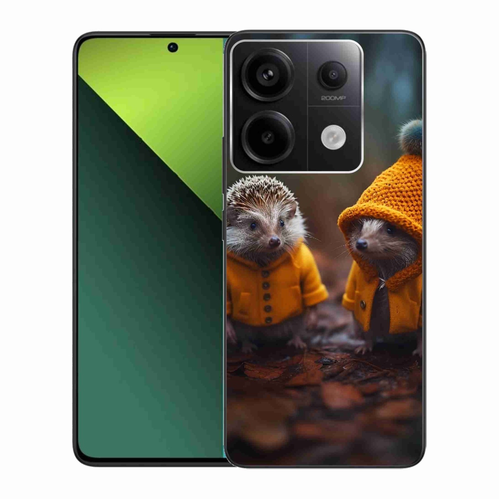 Gél borítás mmCase a Xiaomi Redmi Note 13 Pro 5G/Poco X6 5G számára - sündisznók