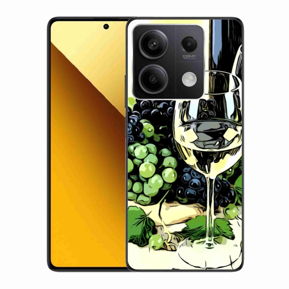 Gél borítás mmCase a Xiaomi Redmi Note 13 5G számára - pohár bor