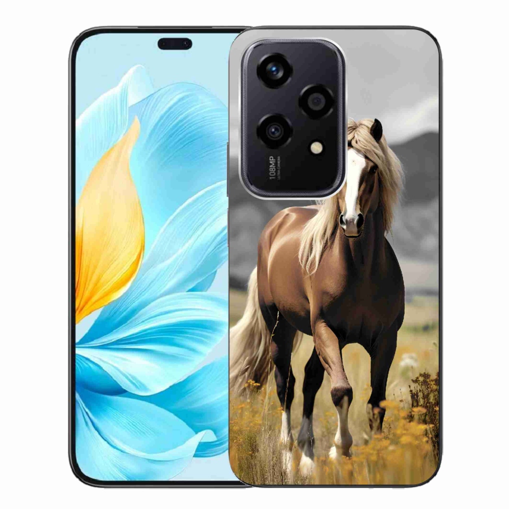 Zselés tok mmCase a Honor 200 Lite 5G készülékhez - barna ló 1