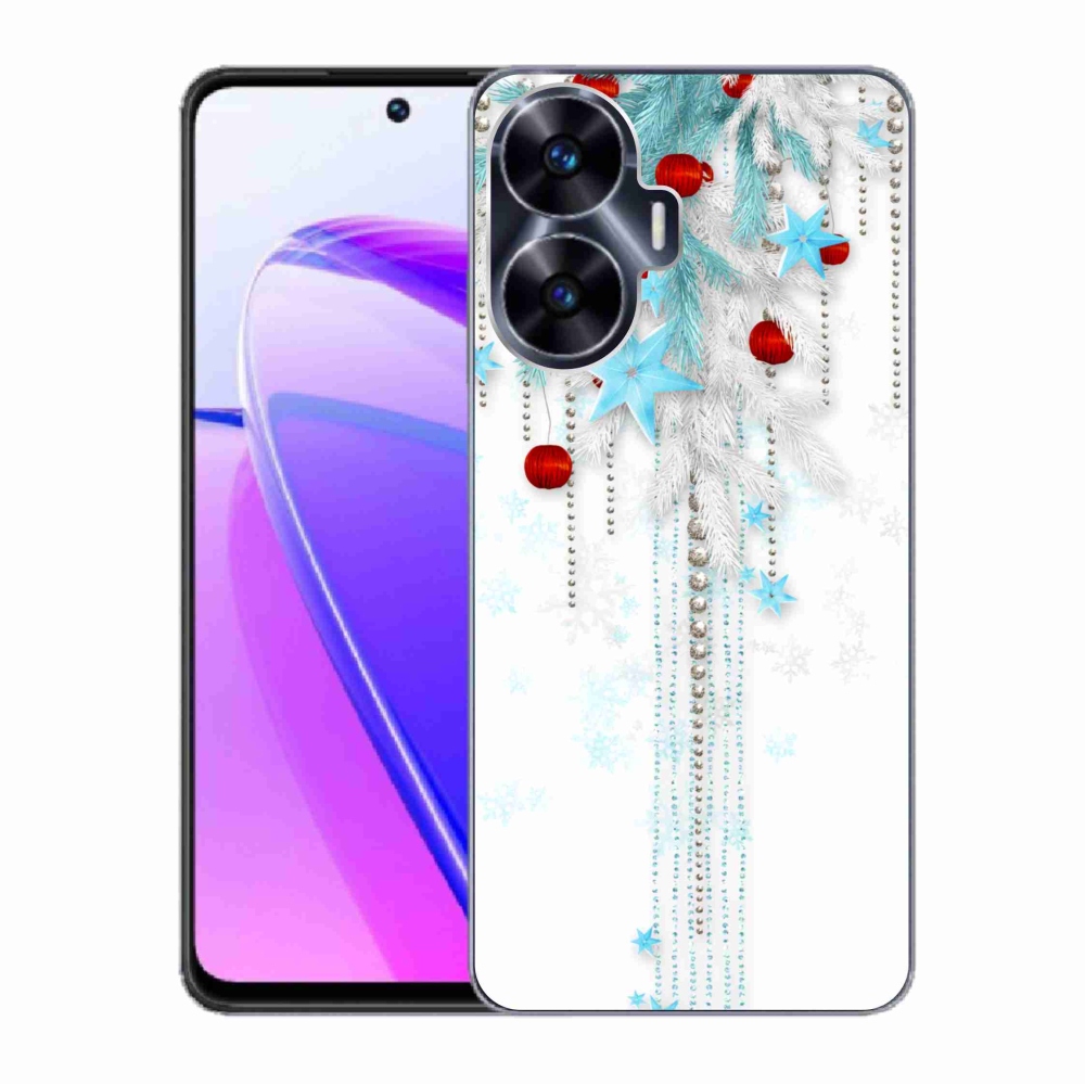 Gél borítás mmCase a Realme C55 készülékhez - karácsonyi dekorációk