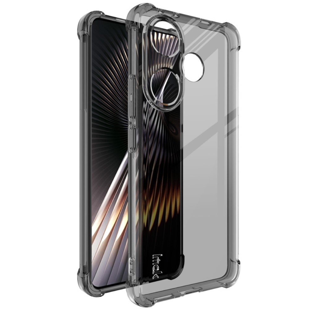 IMK átlátszó zselés tok megerősített sarkokkal Xiaomi Poco F6-hoz - fekete