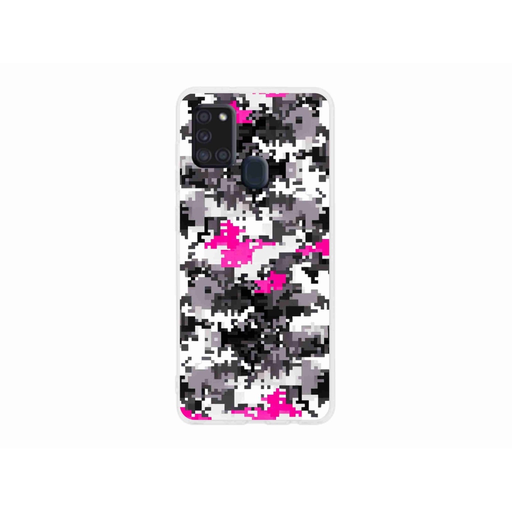 Zselés borítás mmCase Samsung Galaxy A21s készülékhez - terepszínű minta 4