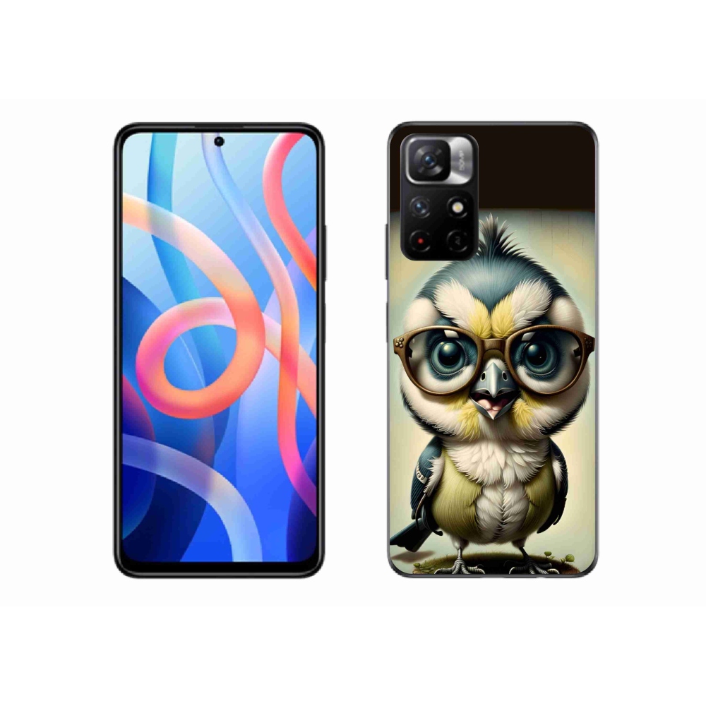 Gél borítás mmCase a Xiaomi Redmi Note 11S 5G - kölyök szemüveggel
