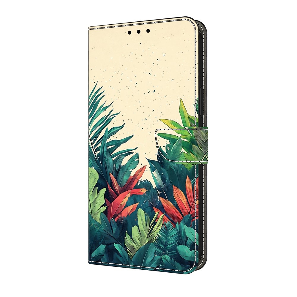 Sima könyv tok a Google Pixel 10 Pro/Pixel 10 számára - levelek