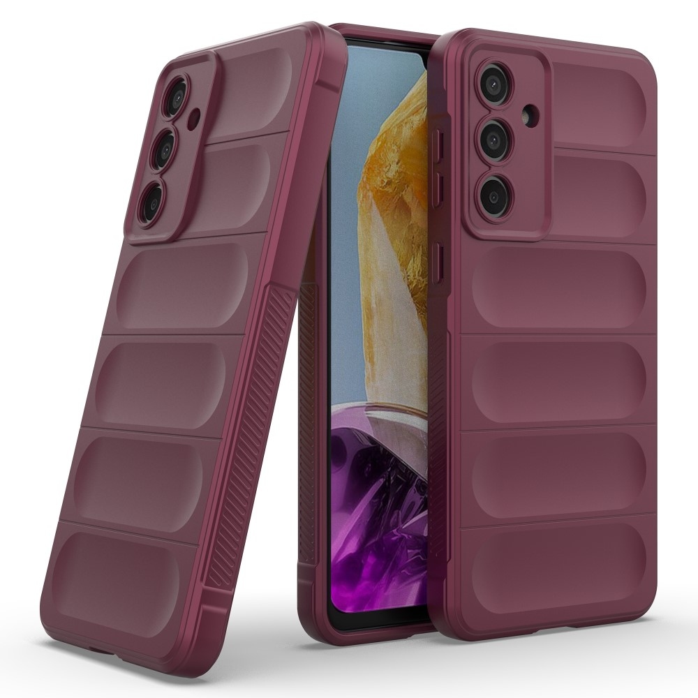 Rugg tartós zselés tok Samsung Galaxy M55 5G - bordó színben