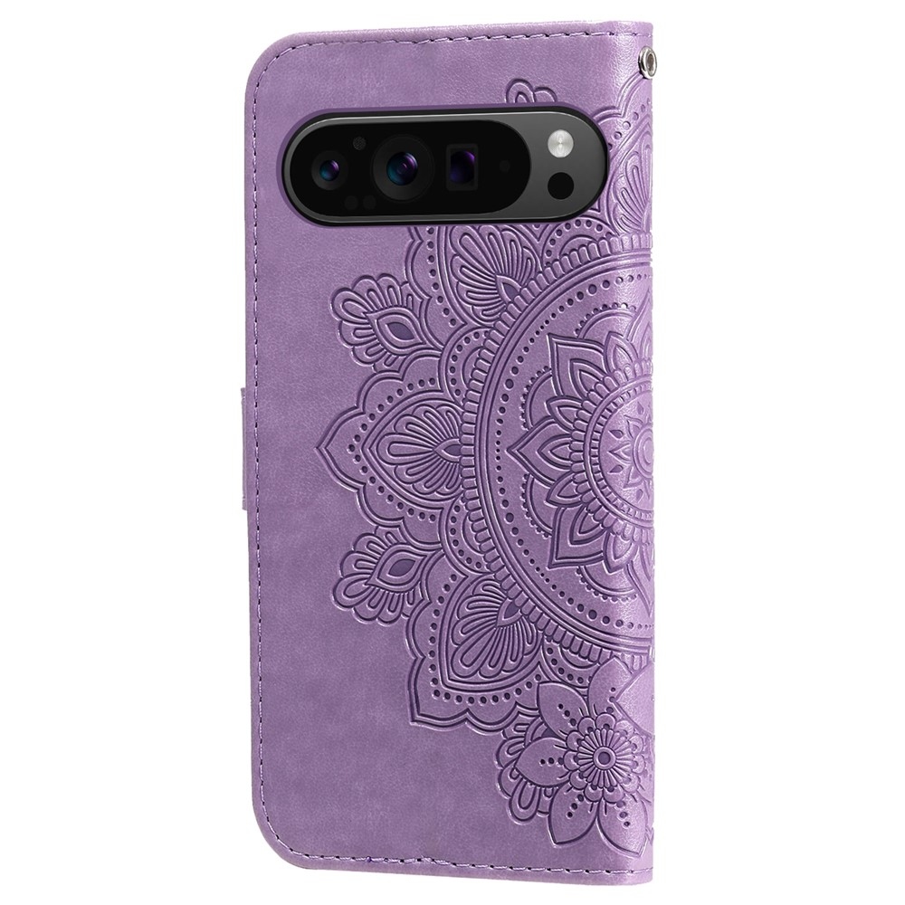 Mandala könyv tok a Google Pixel 10 Pro XL/Pixel 9 Pro XL készülékhez - lila