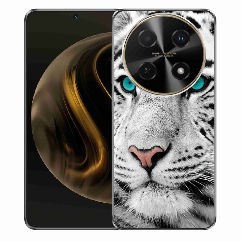 Gél borítás mmCase a Huawei Nova 12i készülékhez - fehér tigris