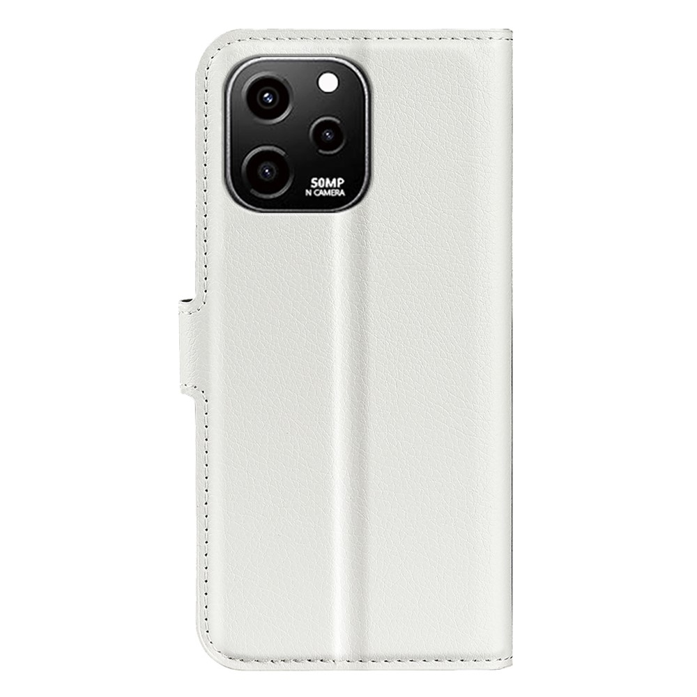Litchi könyv tok Huawei Nova Y61-hez - fehér