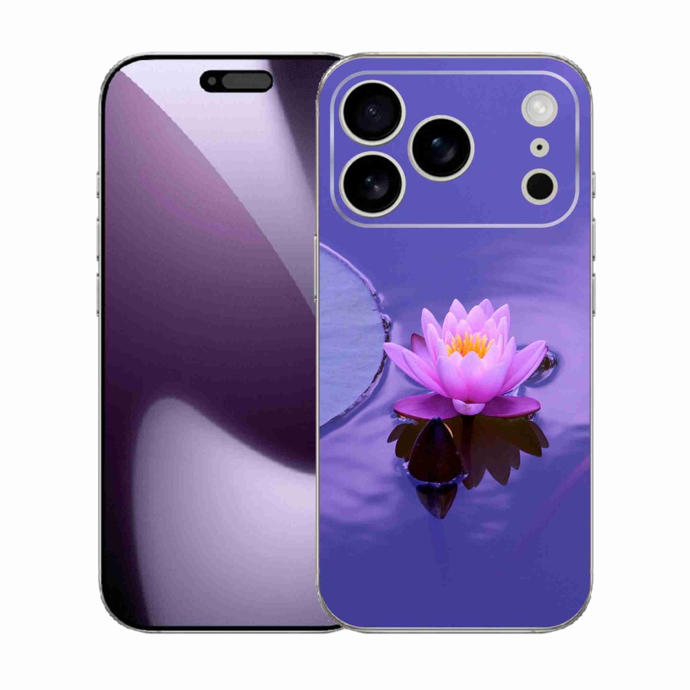 Gél borítás mmCase iPhone 17 Pro készülékhez - virág a felületen