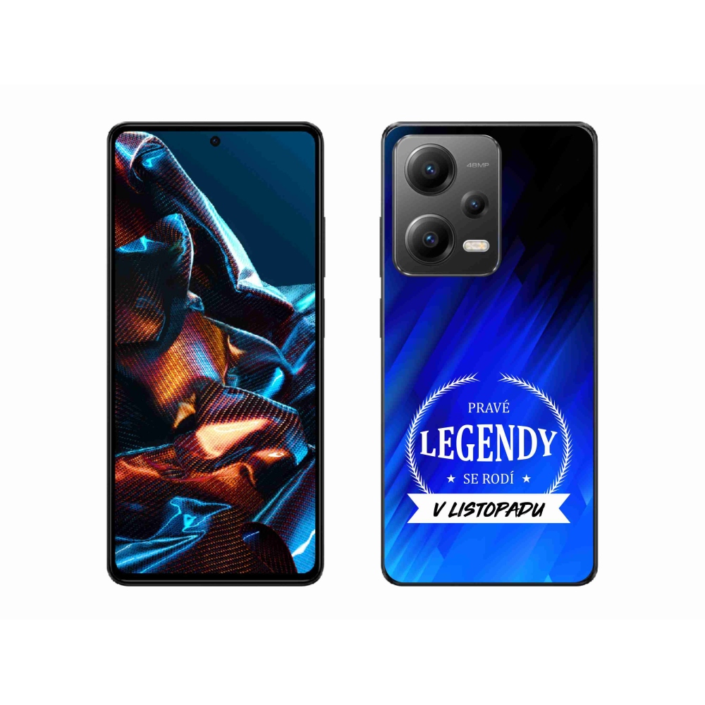 Gél borítás mmCase a Xiaomi Redmi Note 12 Pro 5G-hez - Legendák novemberi kék háttérrel
