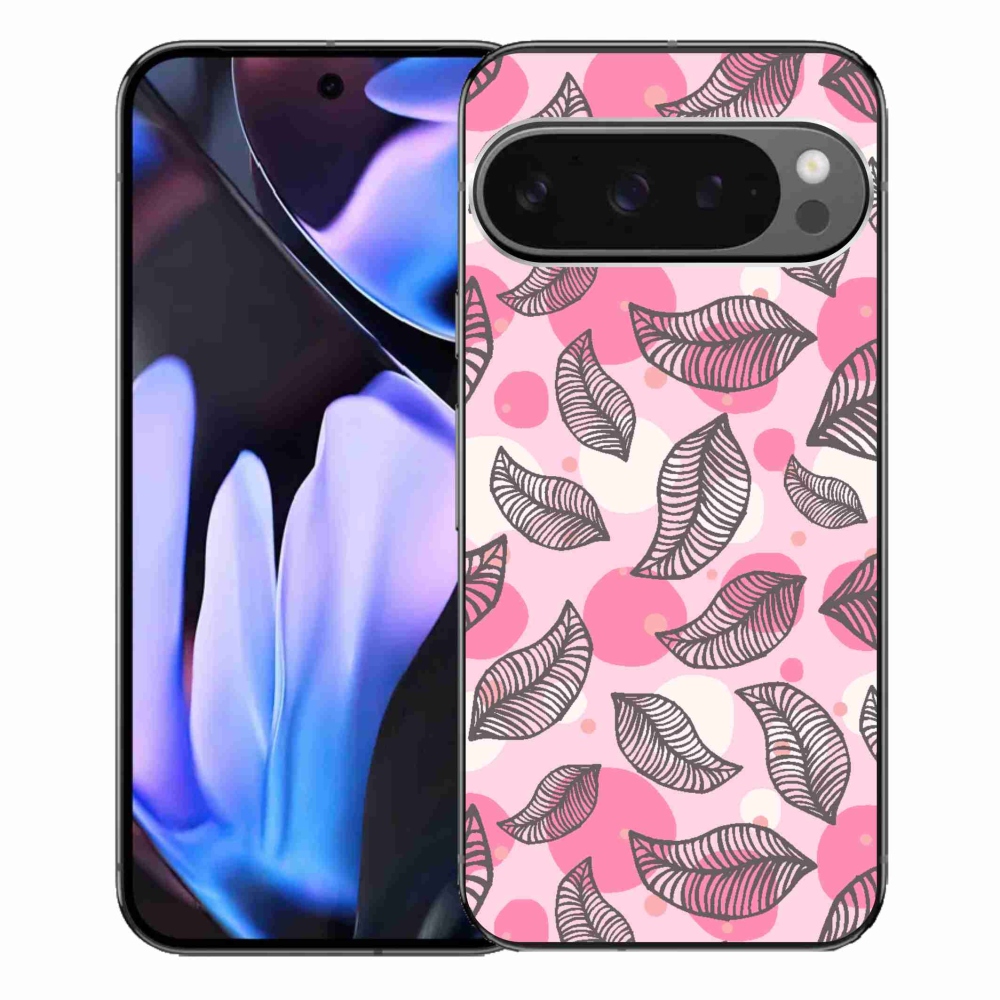 Zselés borítás mmCase a Google Pixel 9 Pro XL számára - rajzfilmes hulló levelek