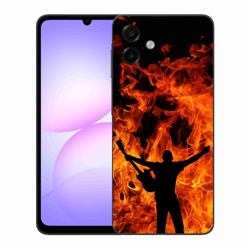 Gél borító mmCase a Samsung Galaxy A07 4G - zenész és tűz