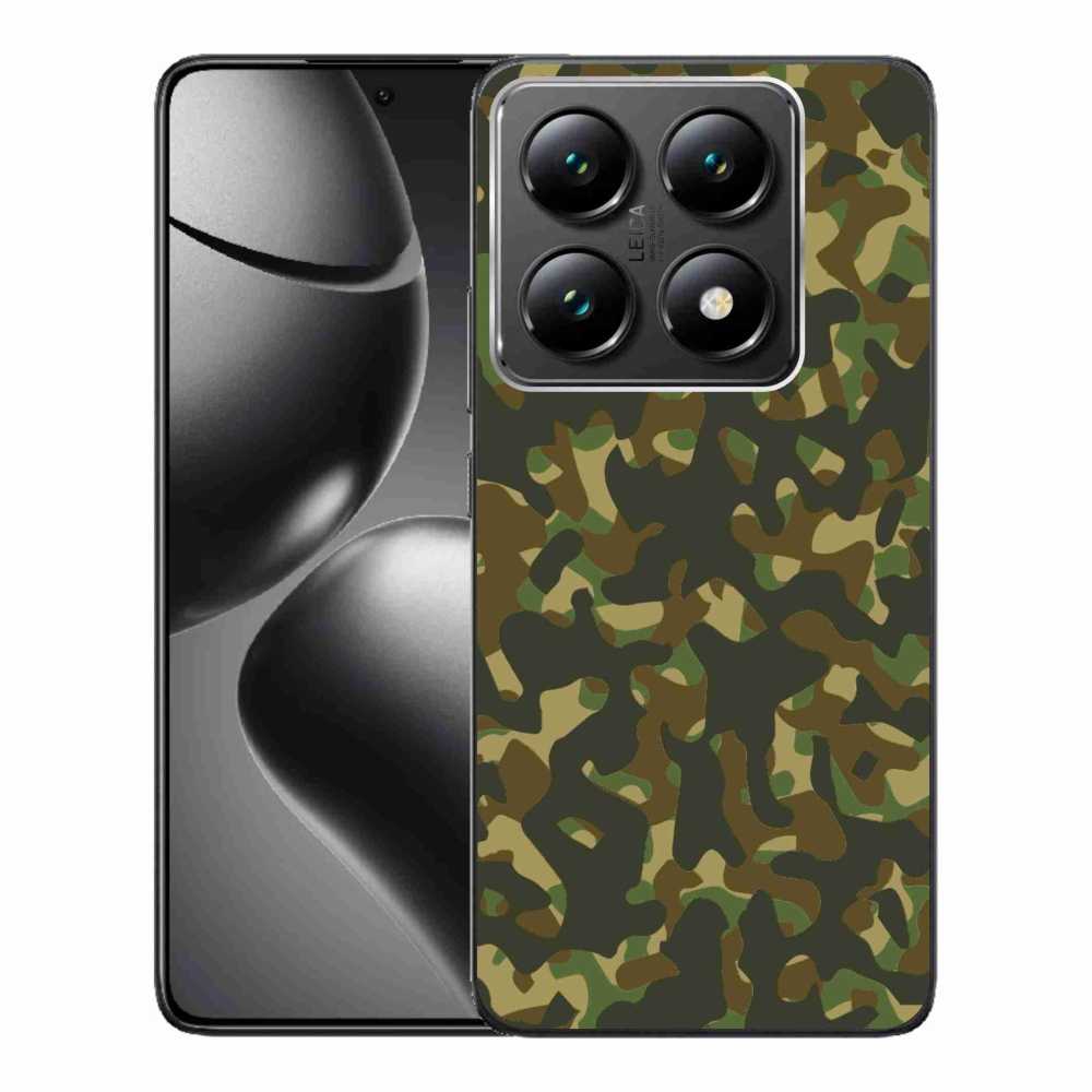 Gél borítás mmCase a Xiaomi 14T Pro számára - álcázó minta 1