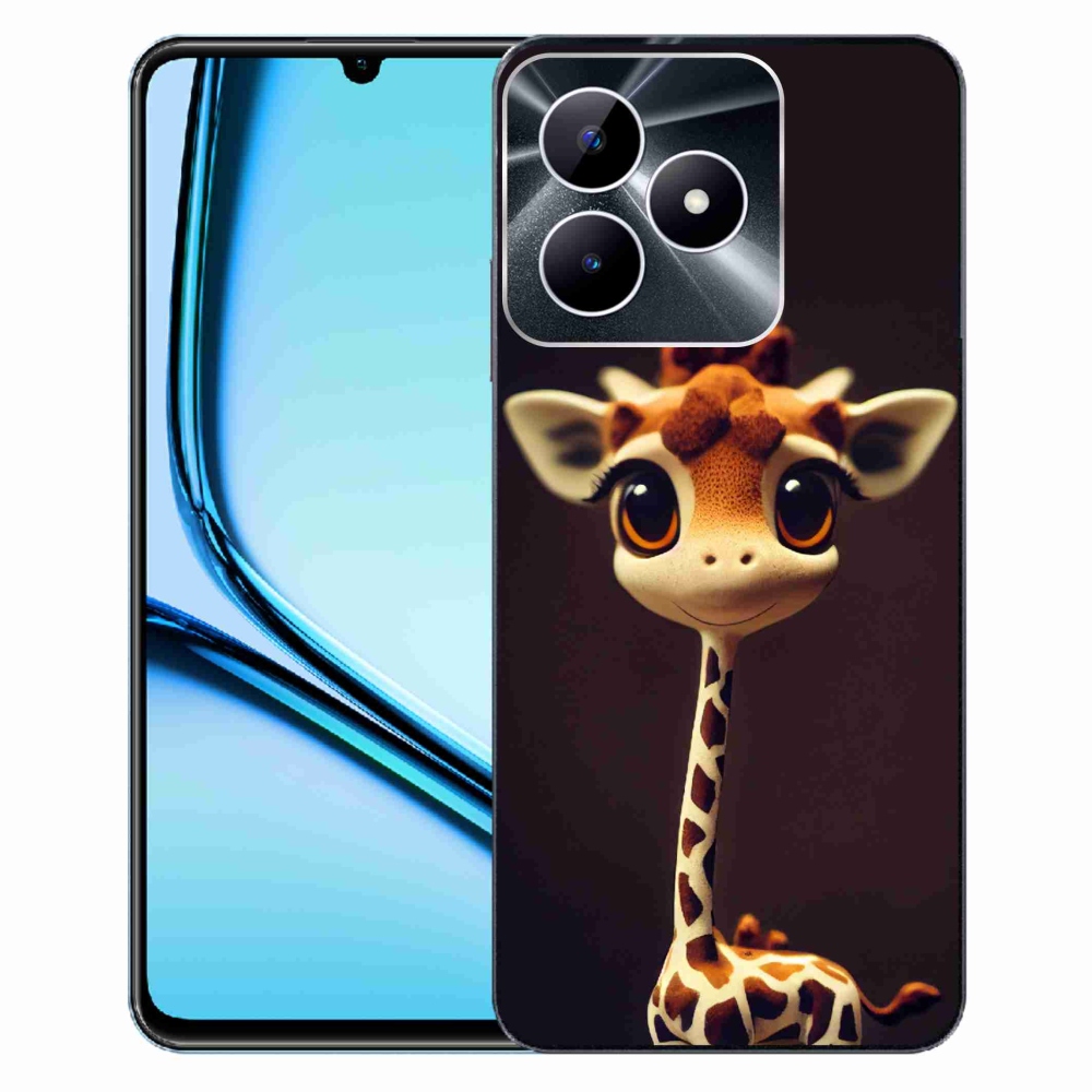 Zselés borító mmCase a Realme Note 50 készülékhez - kis zsiráf