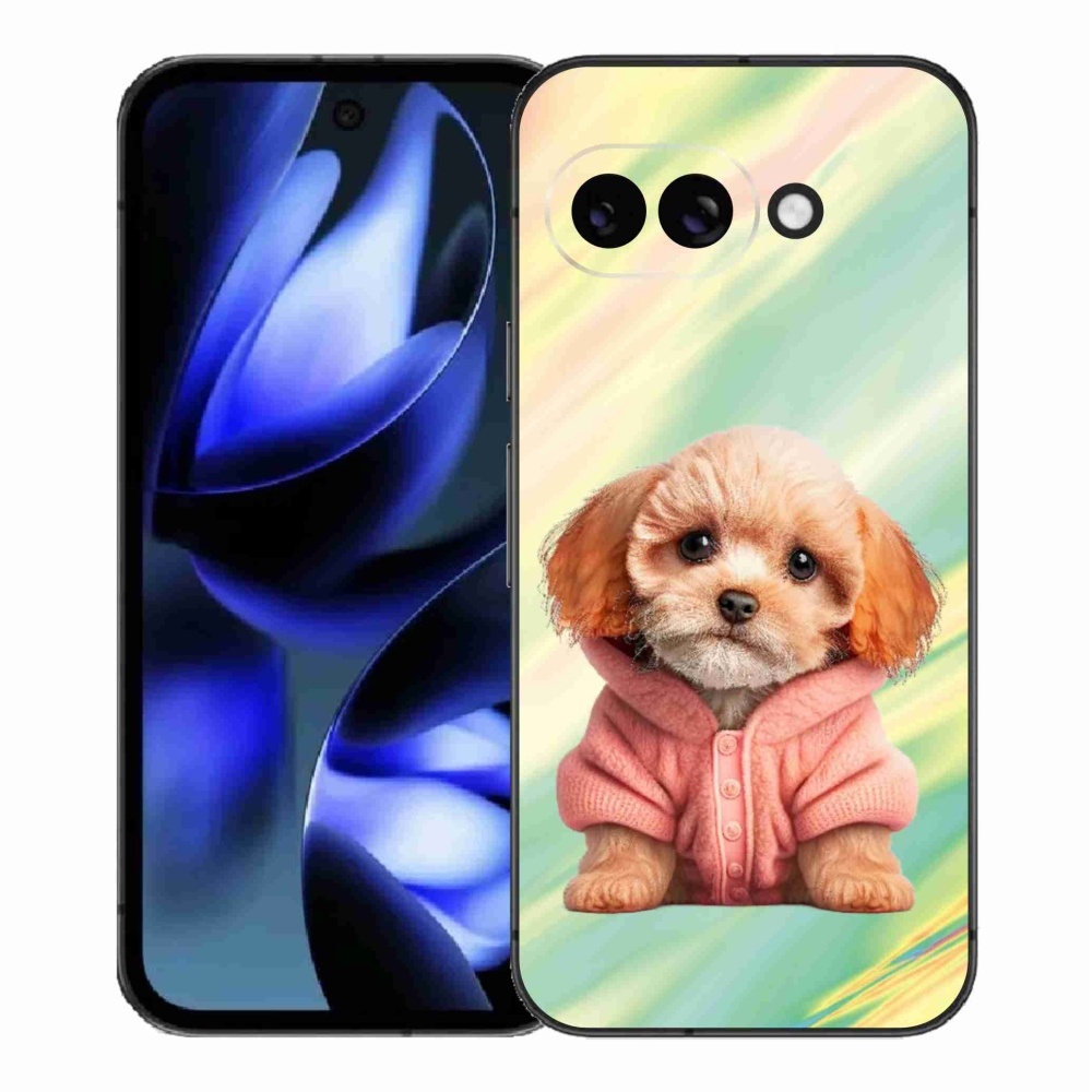 Gél borítás mmCase a Google Pixel 9a számára - kiskutya pulóverben