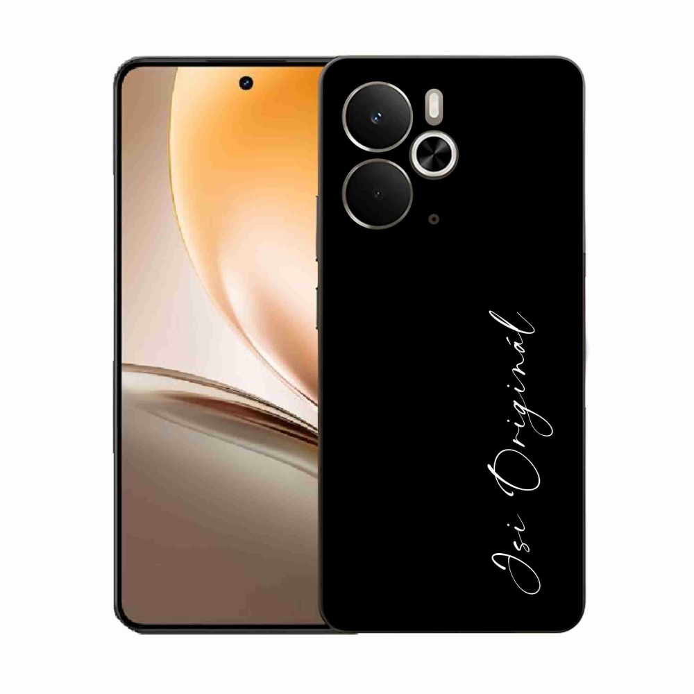 Gél borító mmCase a Realme 14 5G-n - te vagy az eredeti fekete háttér