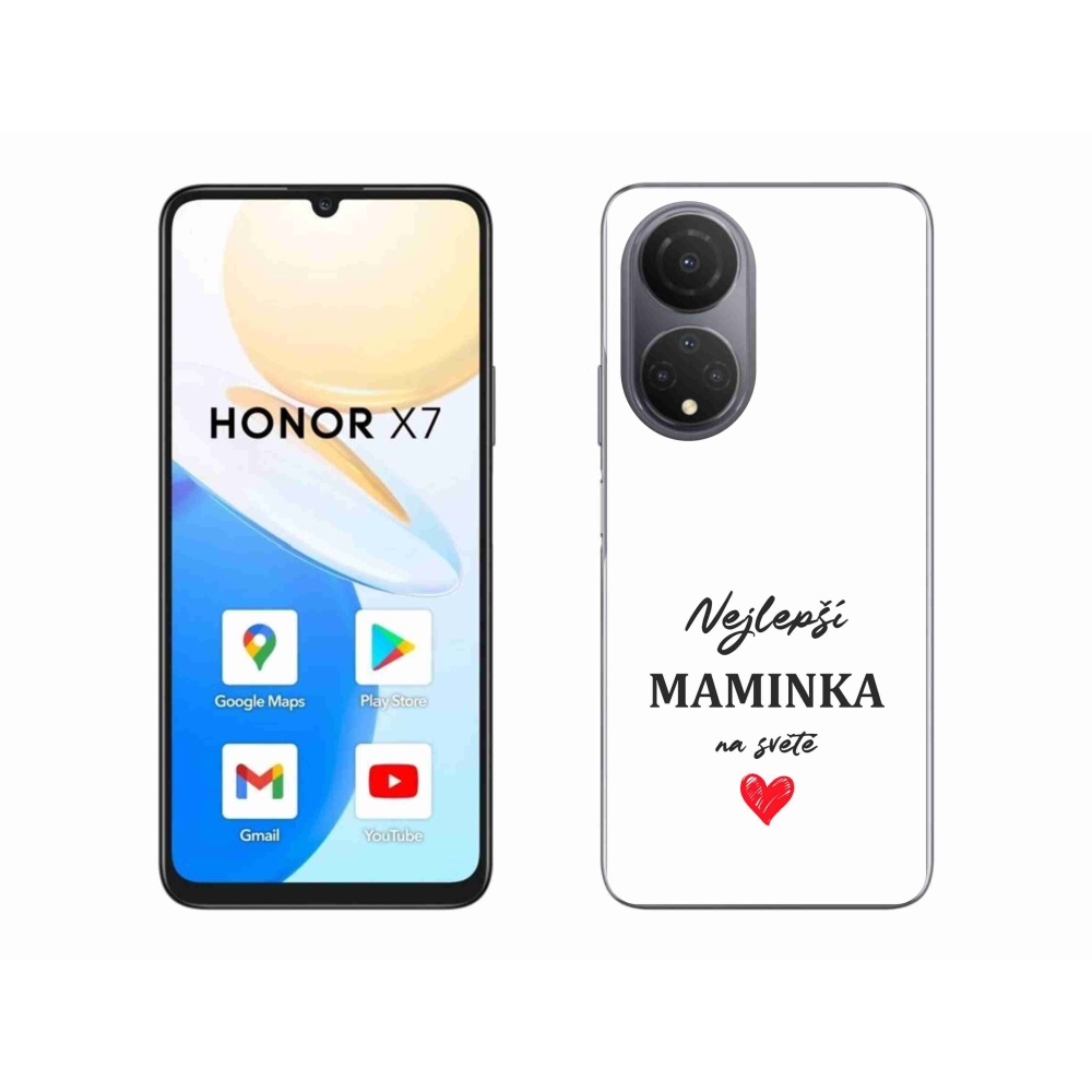 Gél borító mmCase a Honor X7 készülékhez - legjobb anya 1 fehér háttér