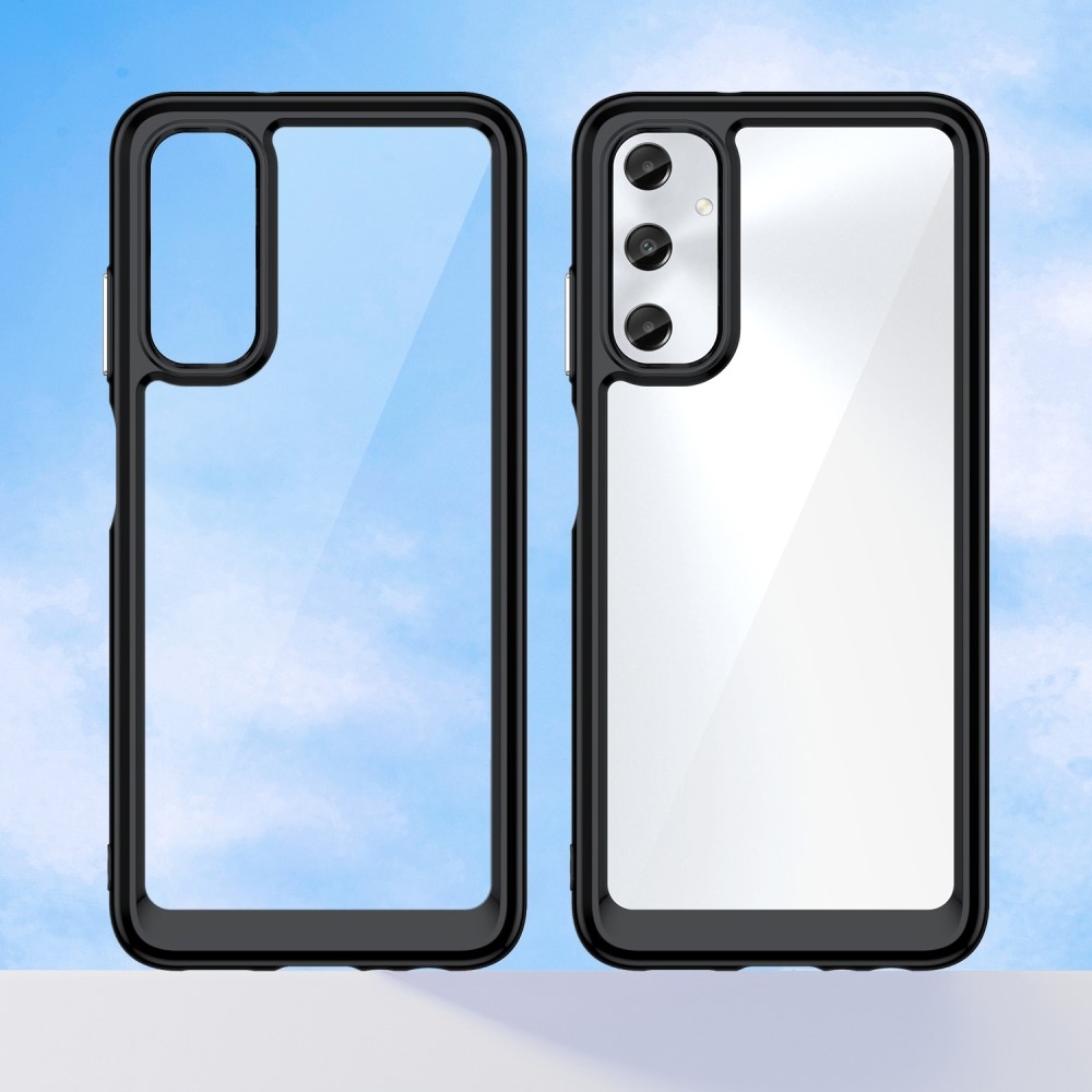 Gél tok fix hátlappal Samsung Galaxy A05s készülékhez - fekete