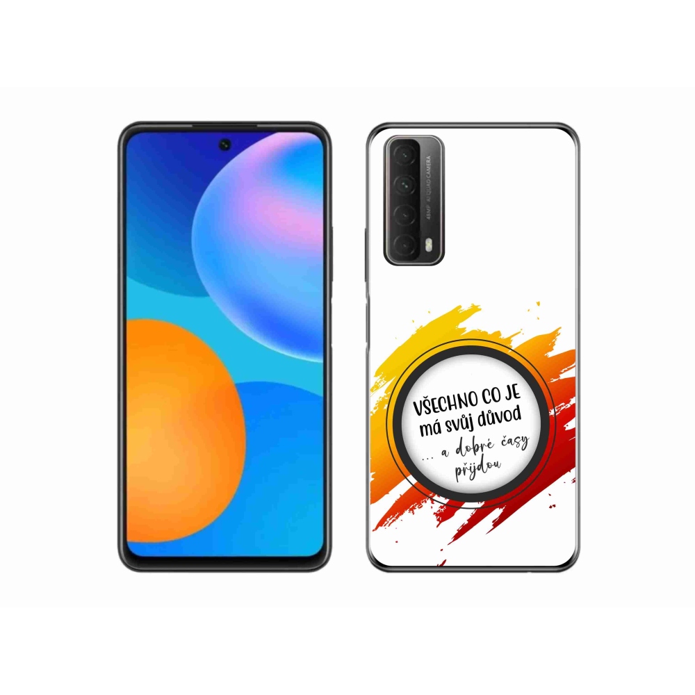 Gél borítás mmCase a Huawei P Smart (2021) - idézet 3 fehér háttér