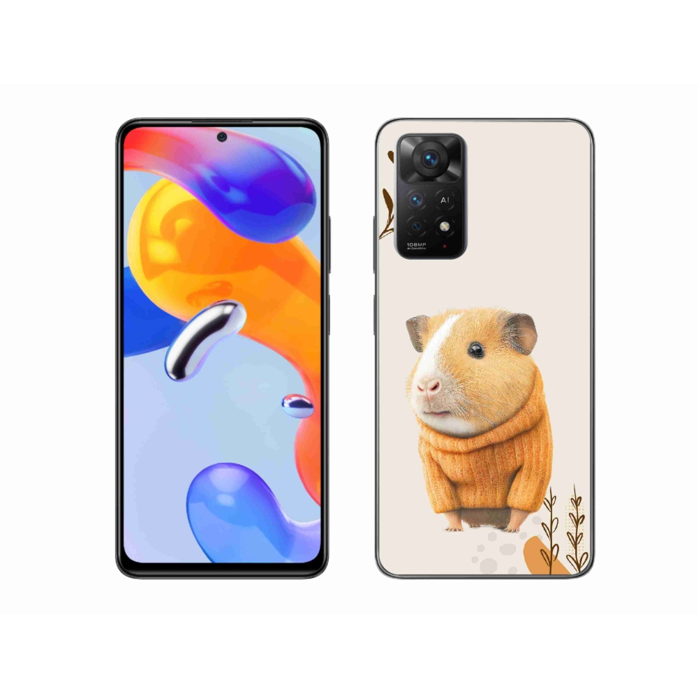 Gél borítás mmCase a Xiaomi Redmi Note 11 Pro 4G/5G számára - tengerimalac pulóverben
